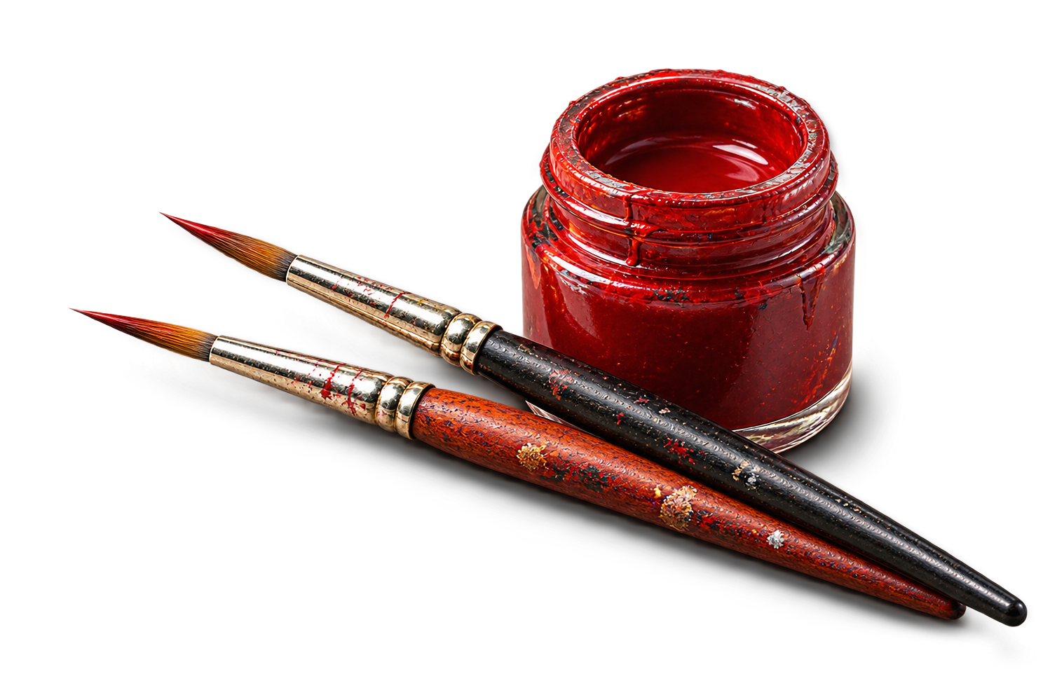 Pincéis e tinta